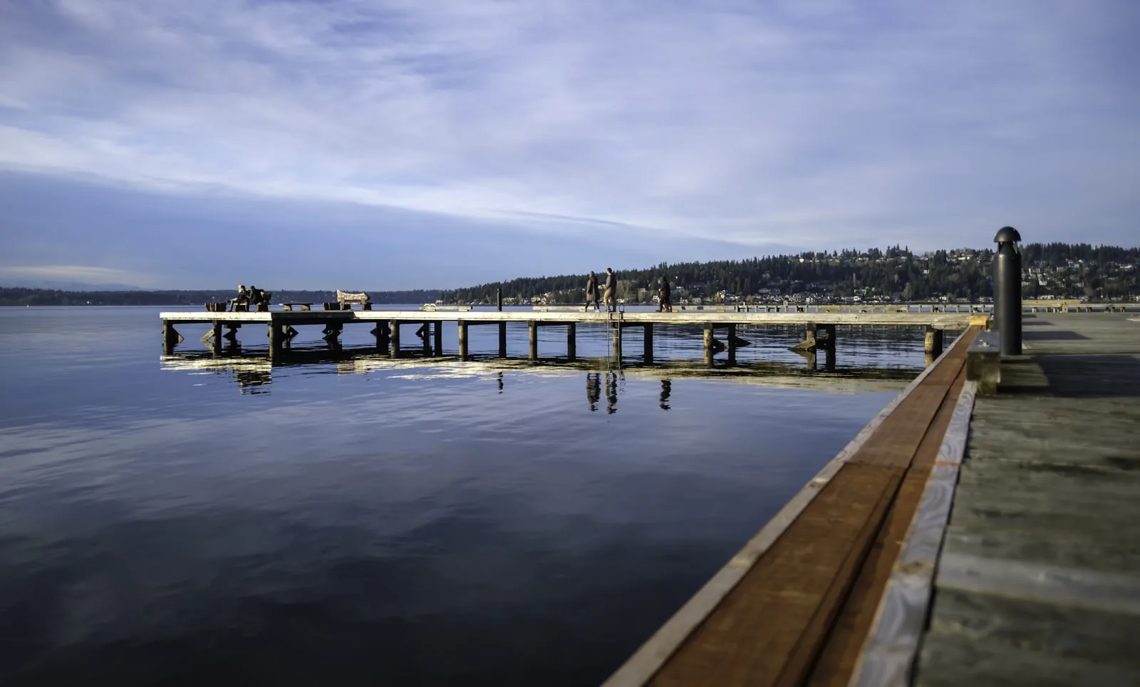 Waverly Park pier on Lake Washington, Kirkland, WA